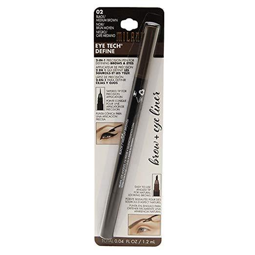 Milani Eye Tech Define 2-in-1 Brow+Eyeliner Felt-tip Pen - Natural Taupe/Black